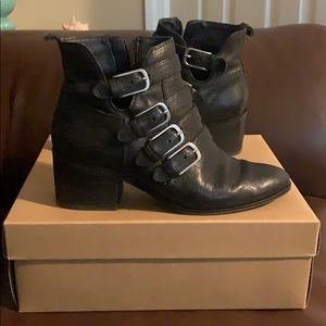 Lucky Brand buckle boots